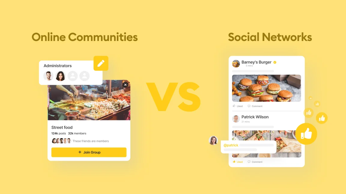 Cheerful friends with smartphone and social network on street